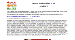Desktop Screenshot of ducl.com